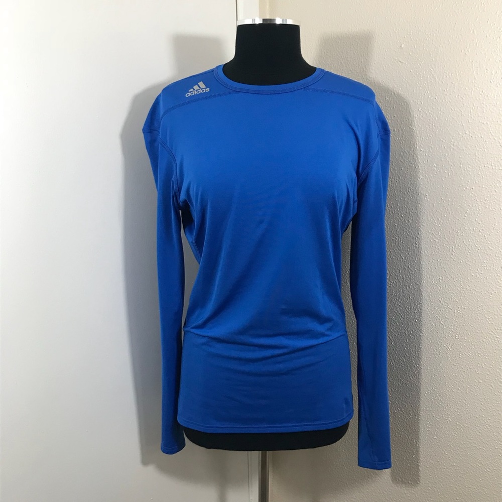 Adidas blue Techfit Compression Top.  Size XL